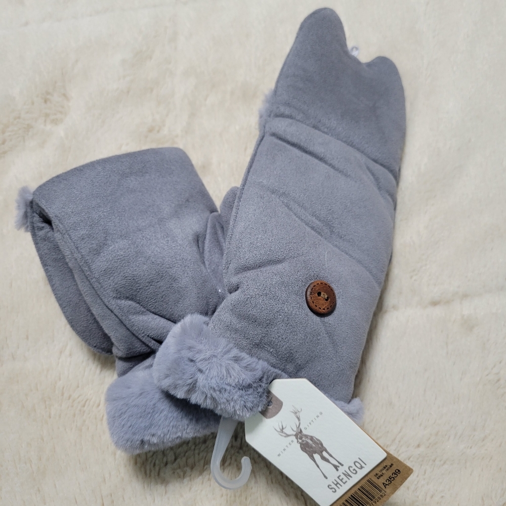 Cool Cat Fingerless Gloves Kitty Mittens, os NEW - Picture 2 of 7